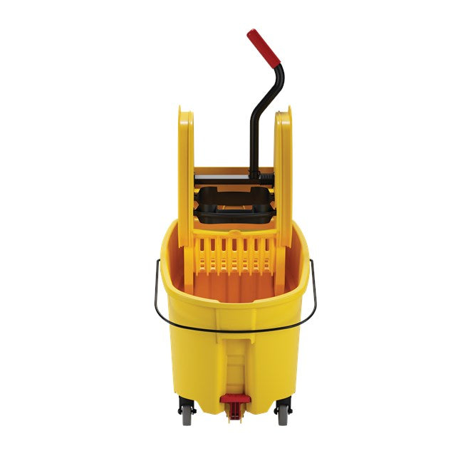 WaveBrake 44 qt. Mop Bucket and Wringer with Foot Pedal, Yellow