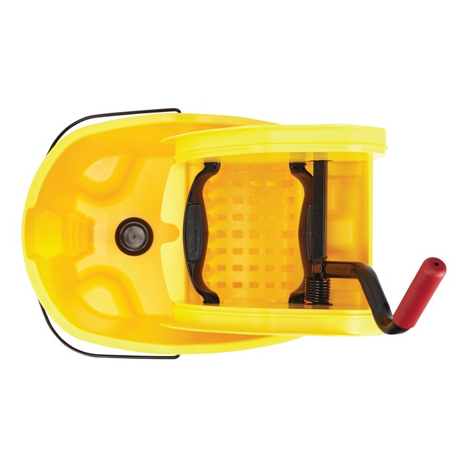 WaveBrake 44 qt. Mop Bucket and Wringer with Foot Pedal, Yellow