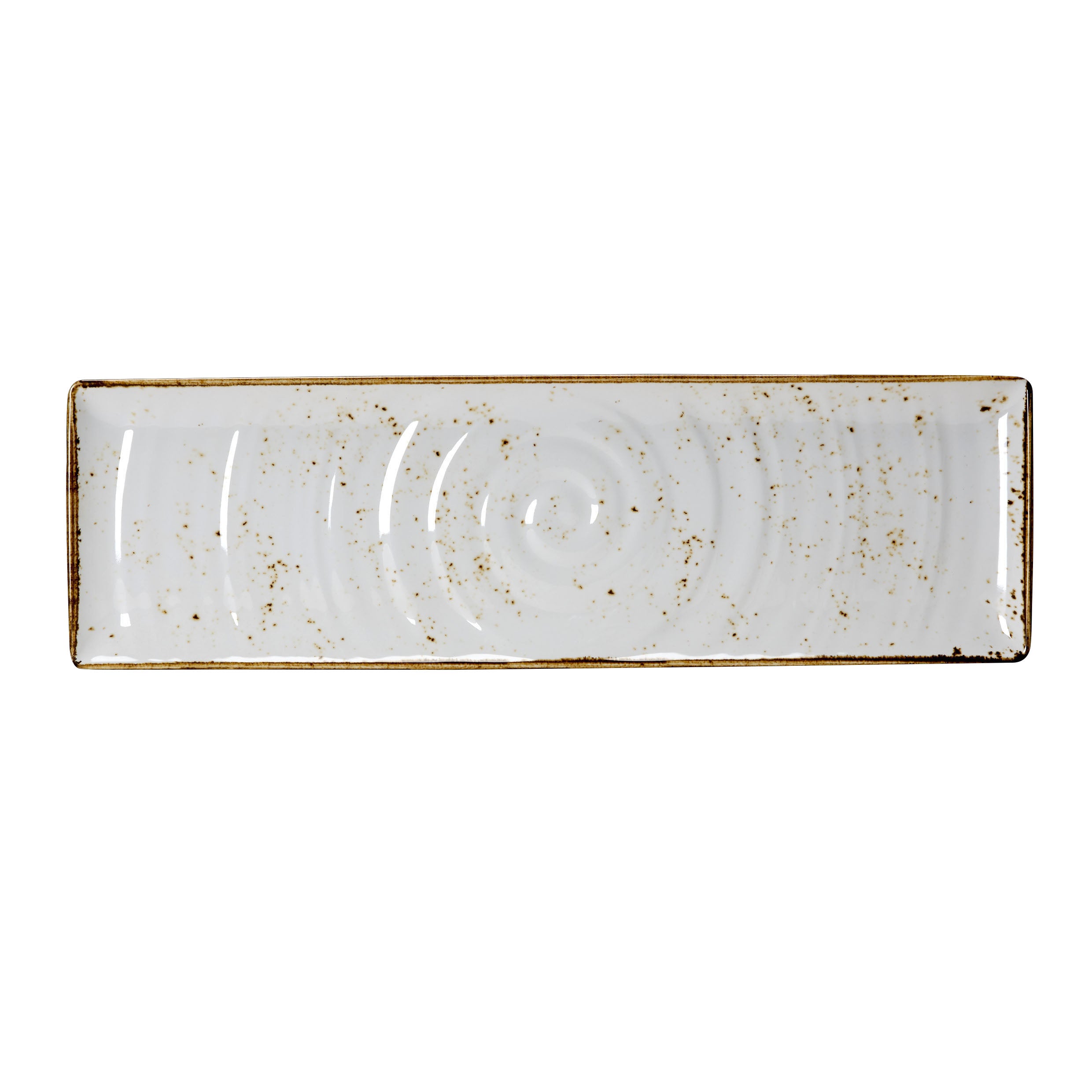 Gn 2/4 Rect Platter L 21.0" W 6.25" Craft White Mel