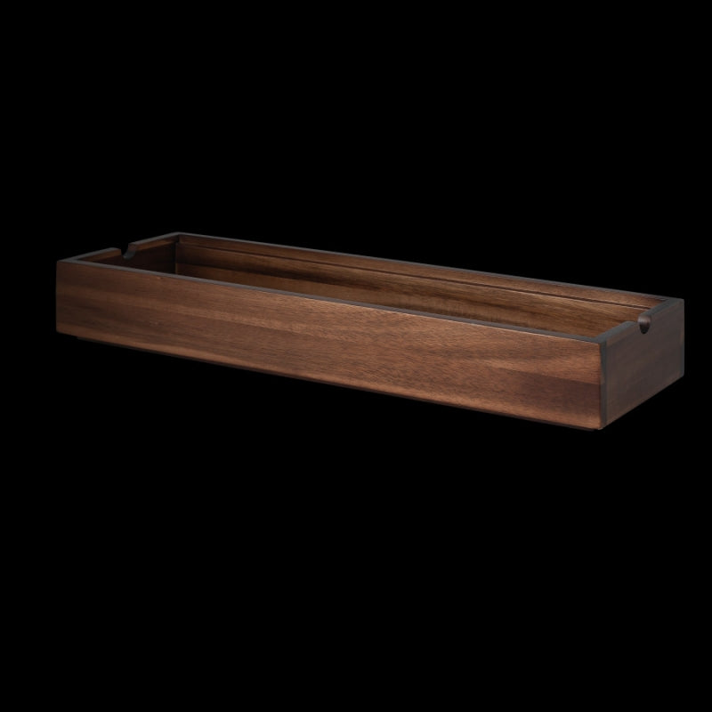 Gastronorm 2/4 Box, 21.875" X 6.875" X 3.0", Axis Buffet System, Pivot Natural Wood