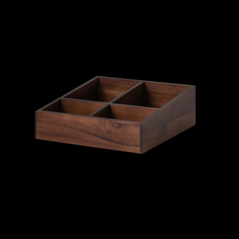Sugar Tea Box, 8.875" X 8.875" X 3.0", Axis Buffet System, Spire Natural Wood