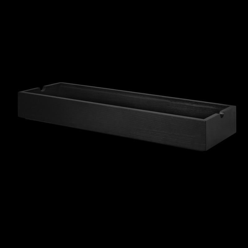 Gastronorm 2/4 Box, 21.875" X 6.875" X 3.0", Axis Buffet System, Pivot Dark Wood