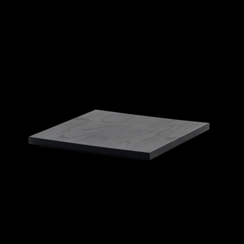 Square Top Tile, 9.5" X 9.5" X 0.625", Axis Buffet System, Spire Dark Wood