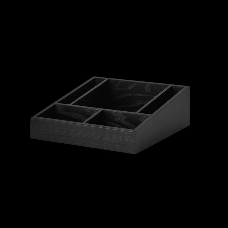 Napkin Box, 8.875" X 8.875" X 3.0", Axis Buffet System, Spire Dark Wood