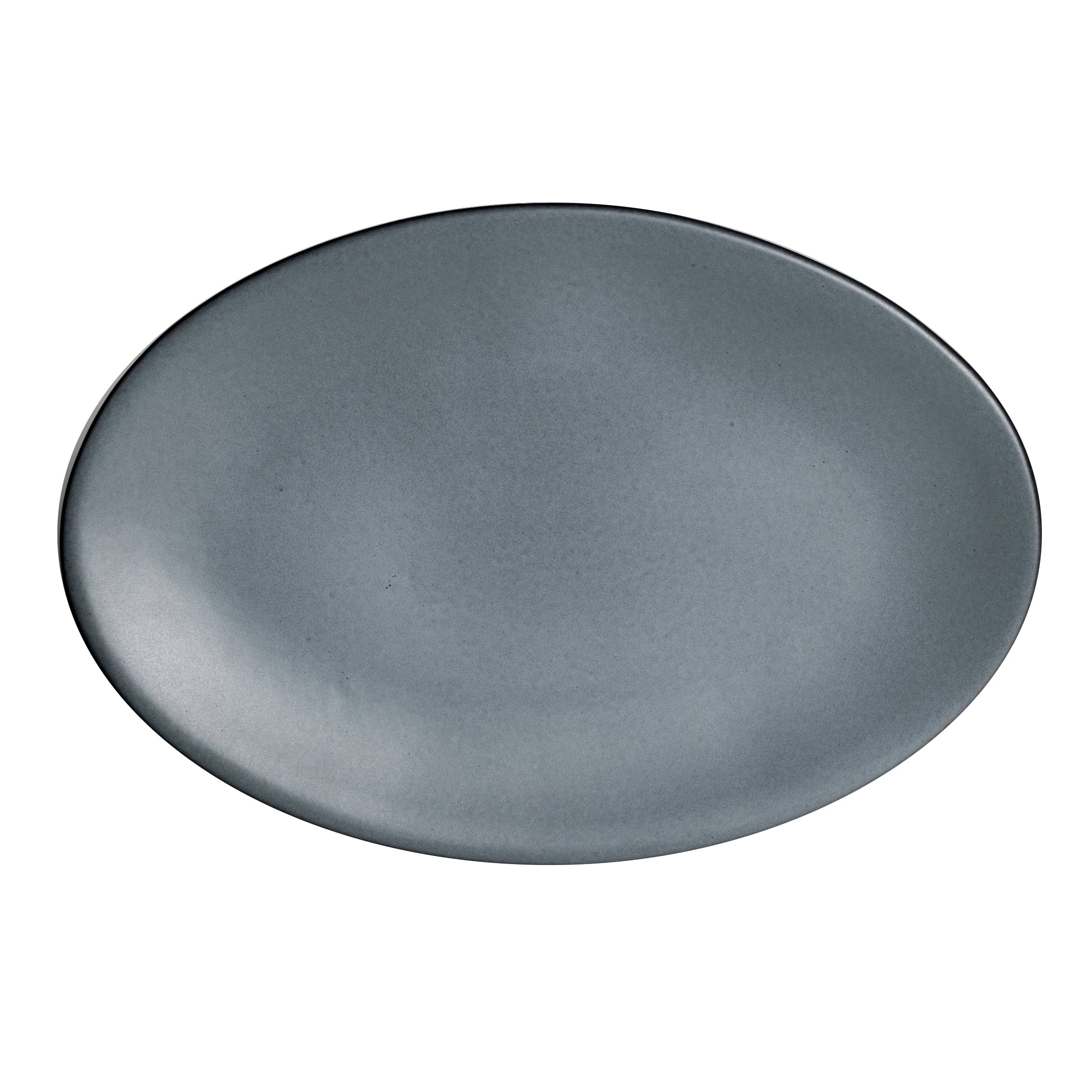 Oval Platter L 13.5" W 9.0" Denali Matte Gr
