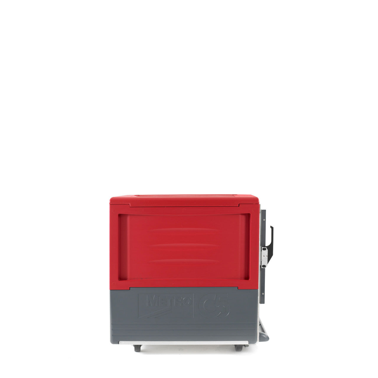 C5™ 3 Series Undercounter Red Insulation Armour™ Low Wattage Heated Holding Cabinet w/ (10) Pan Capacity, Lip Load Slides, Clear Door, 120v