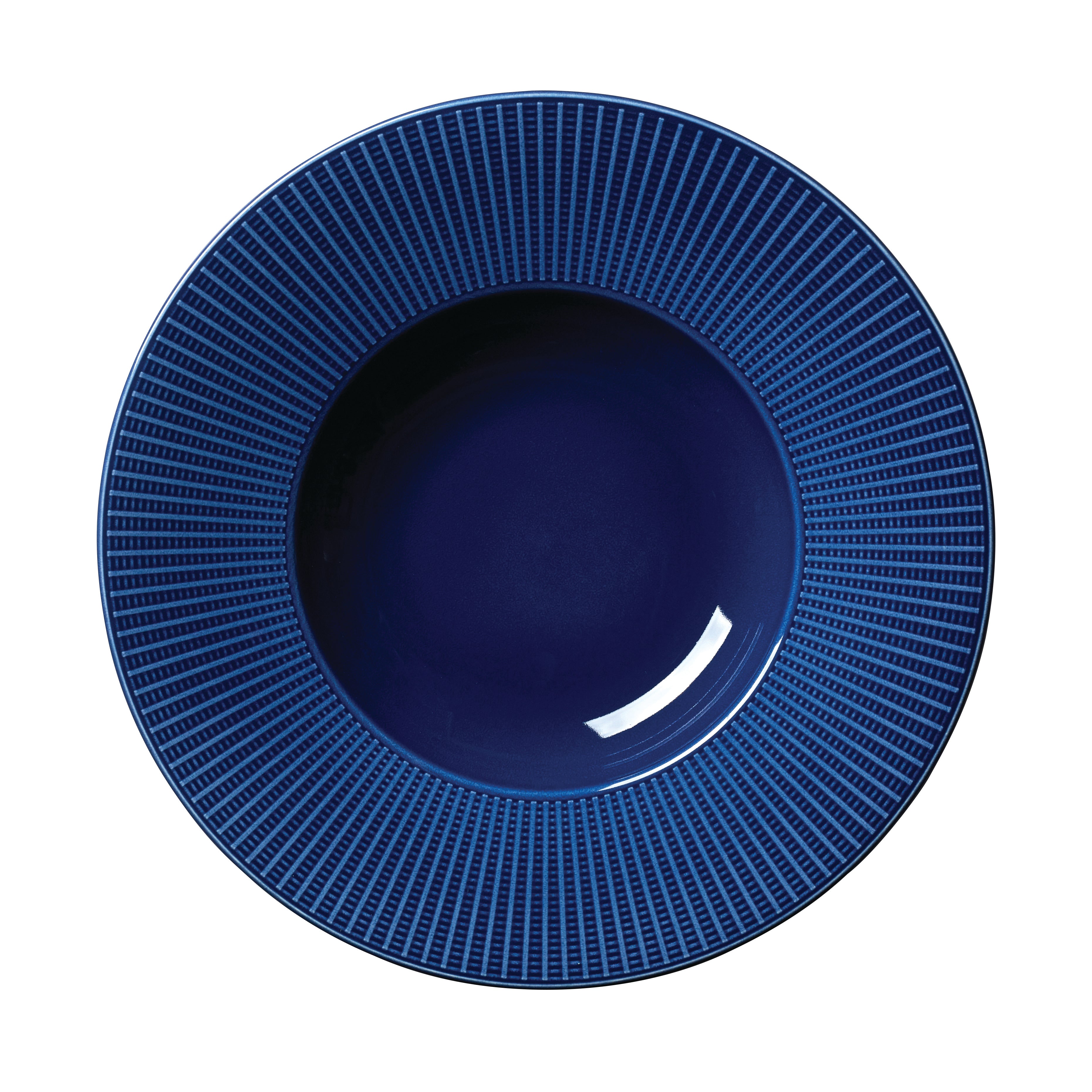 Gourmet Deep Rimmed Bowl 11.25" Dia. (10.0 Oz) Willow Azure