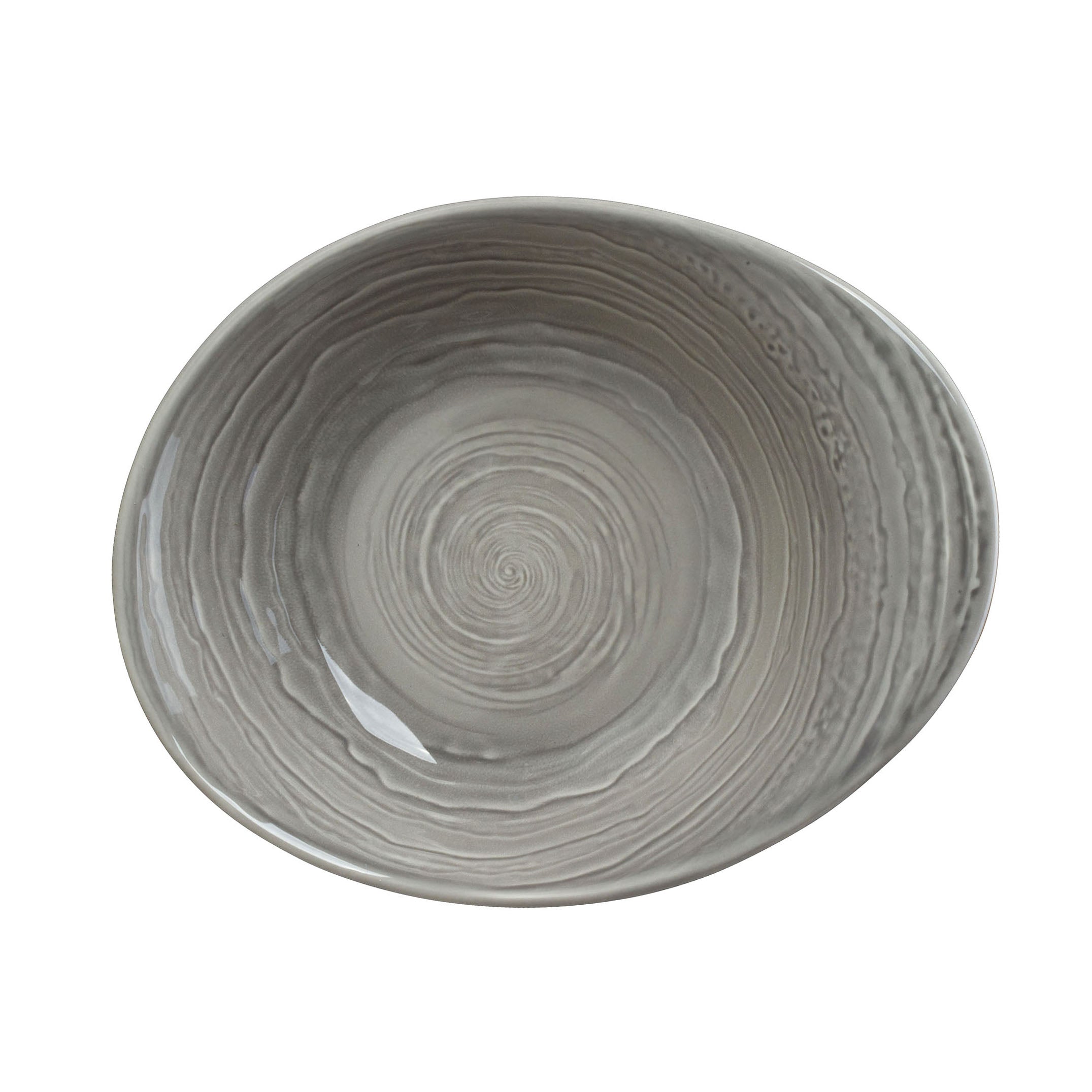 Bowl L 9.5" W 8.5" (12.5 Oz) Scape Grey