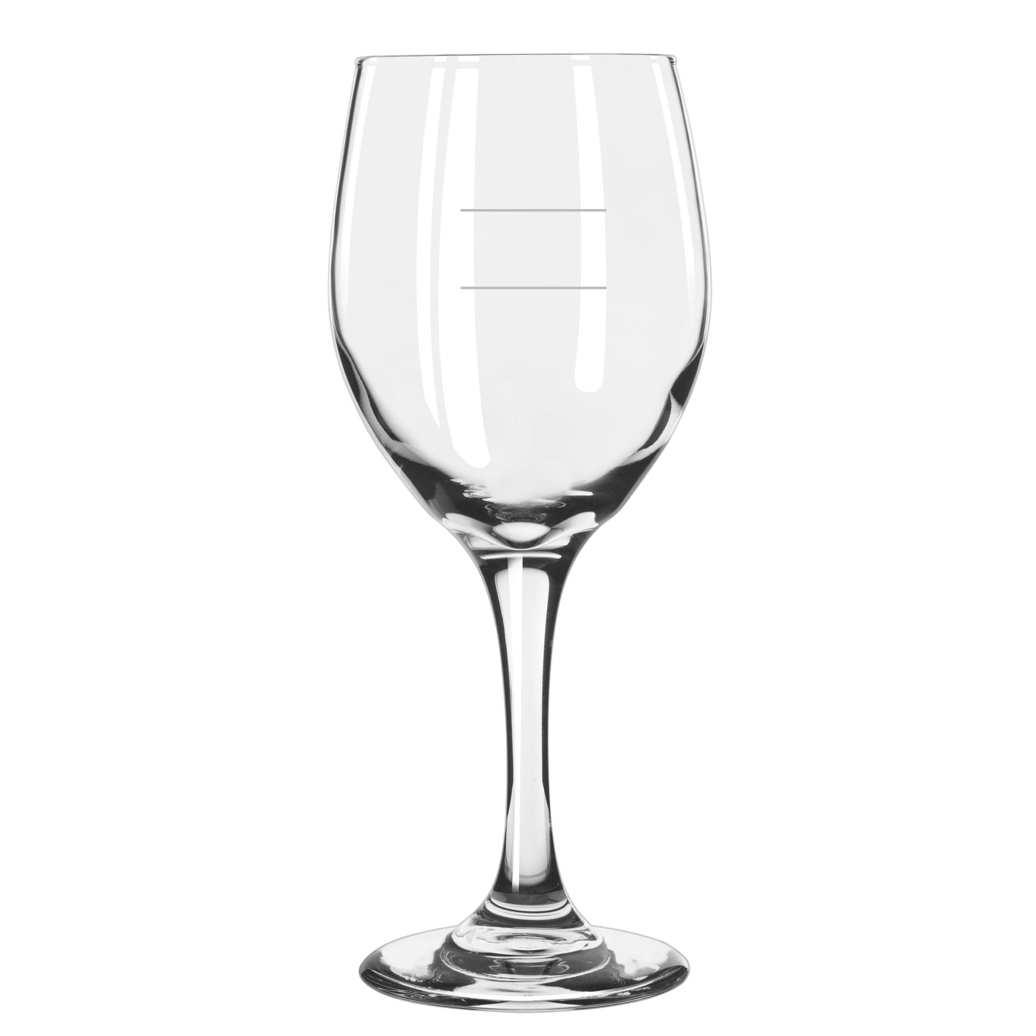 Perception 14 oz. Tall Wine Glass with Pour Lines