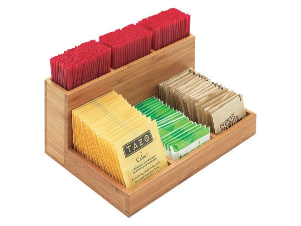 Bamboo 6-Compartment Packet Organizer
