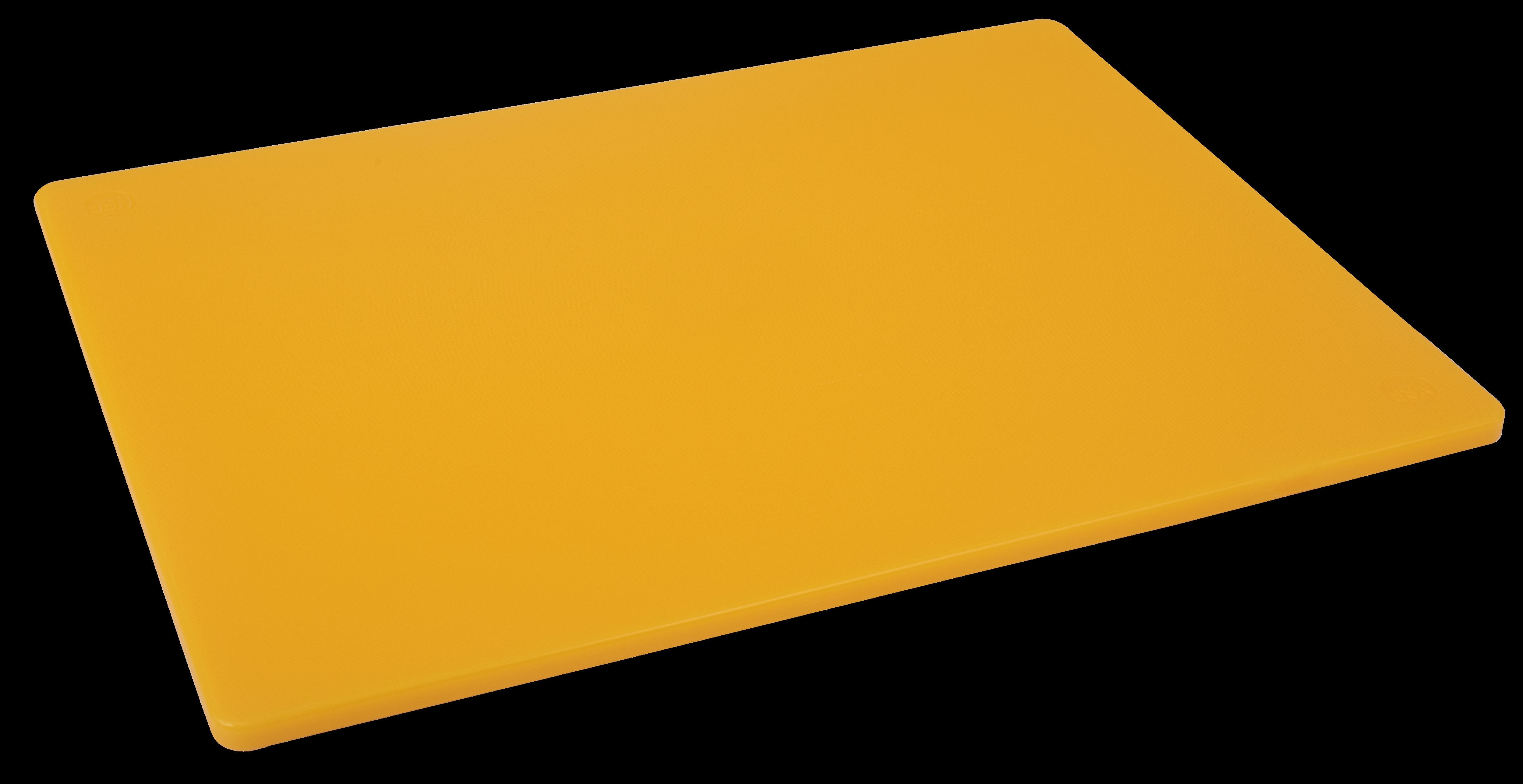 Cutting Board 15" x  20" x 0.5", Polyethylene, Yellow
