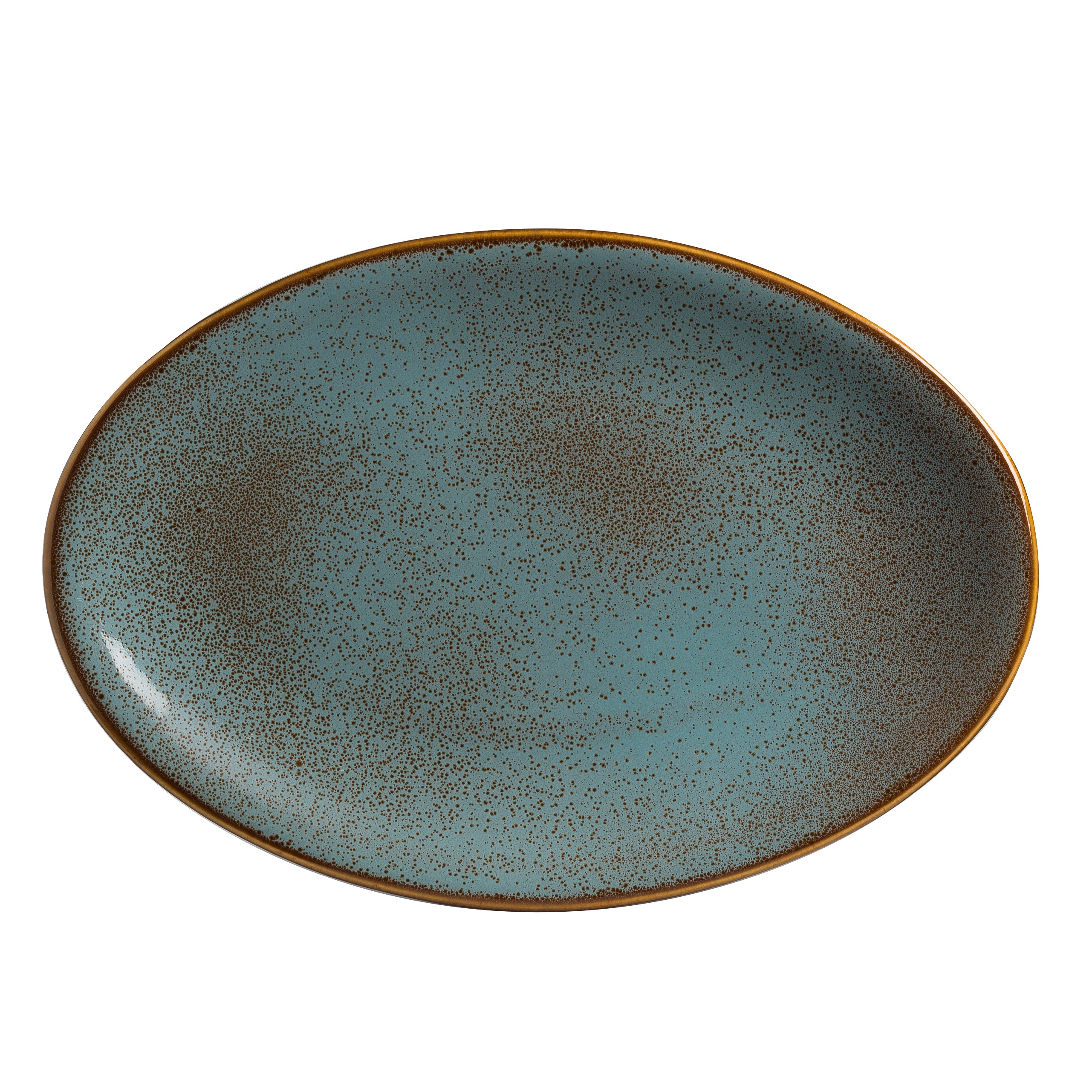 Oval Platter L 13.5" W 9.0" Tacana Azul