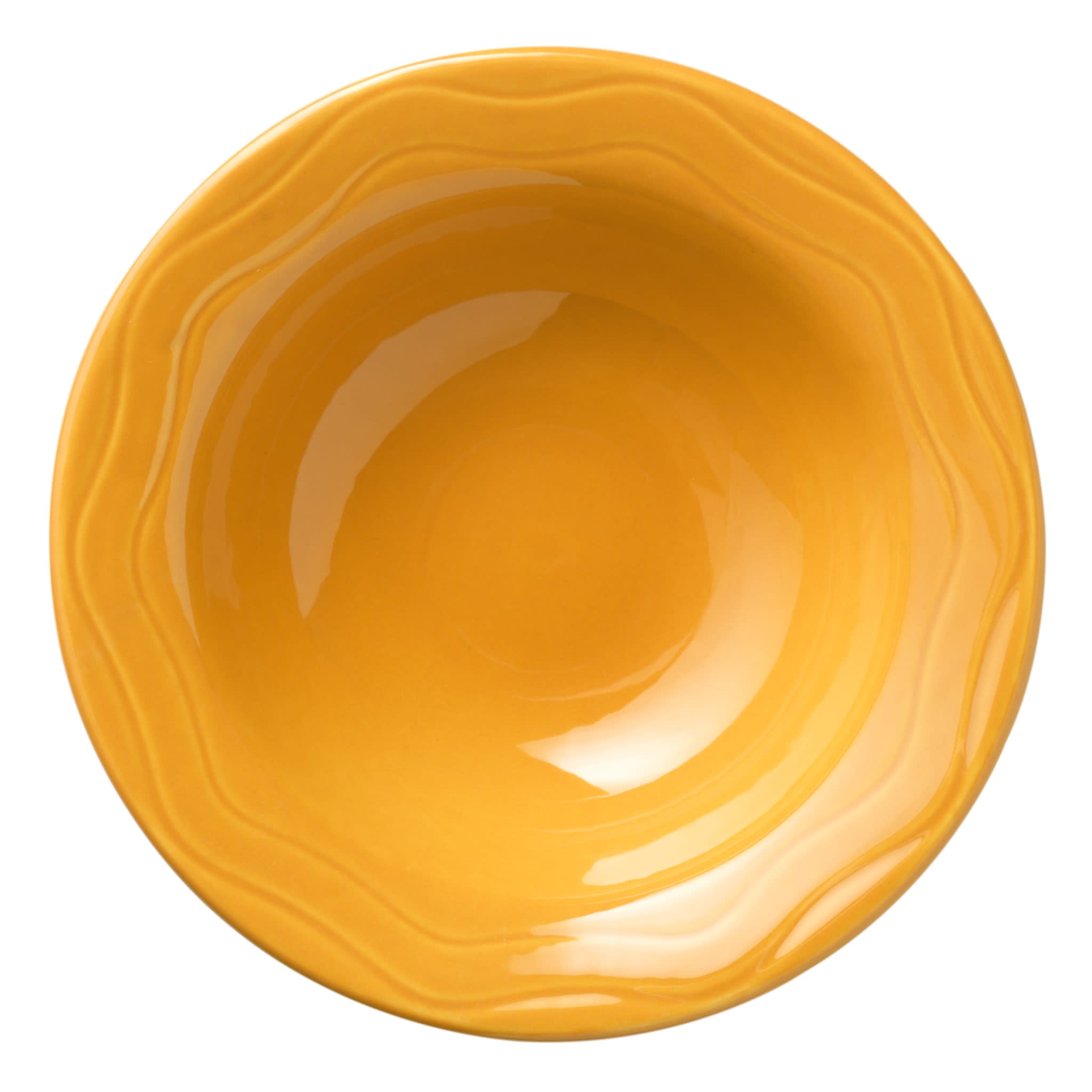 Cantina 12 oz. Saffron Grapefruit Bowl Carved Pattern