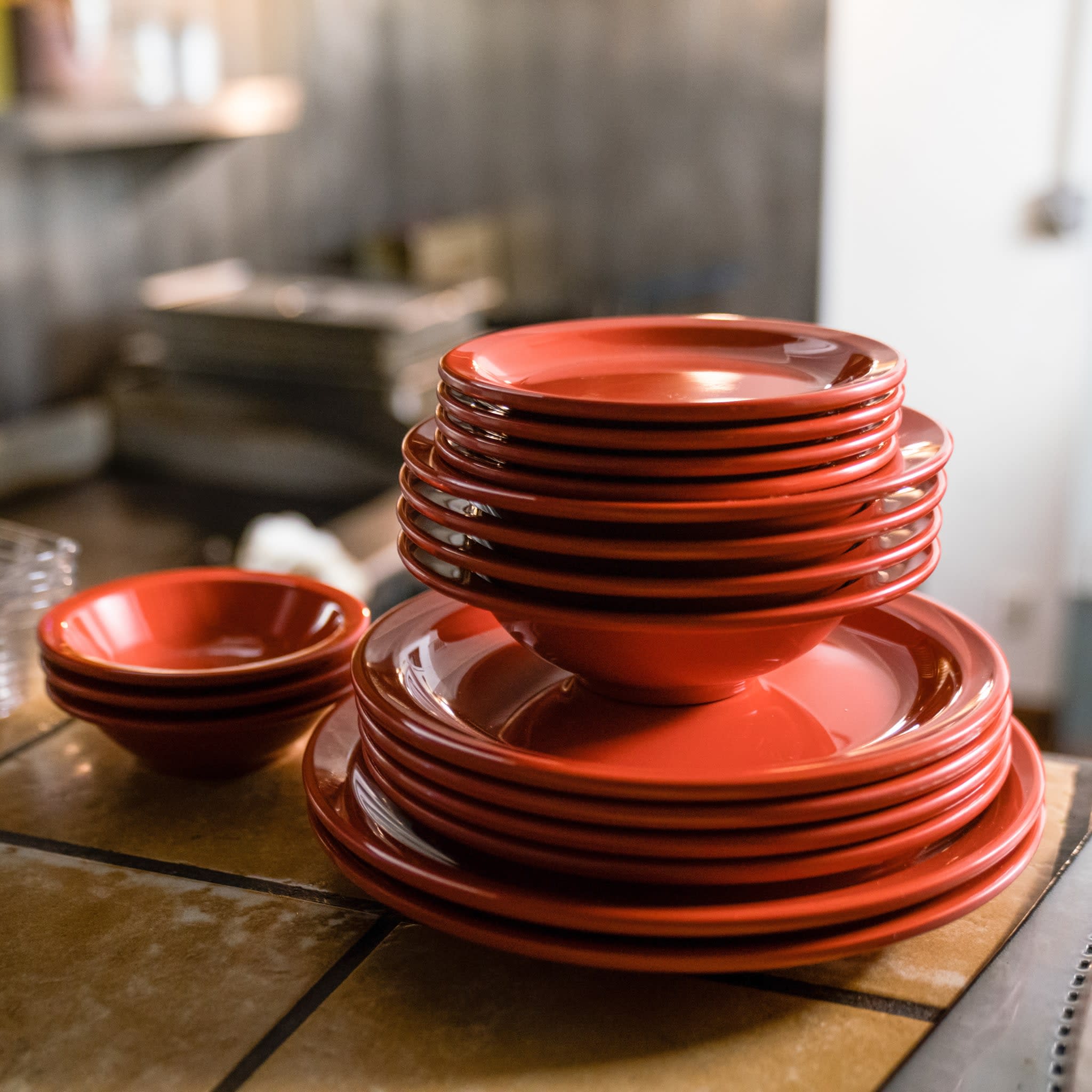 Cantina 6-1/4 in. Cayenne Melamine Plate