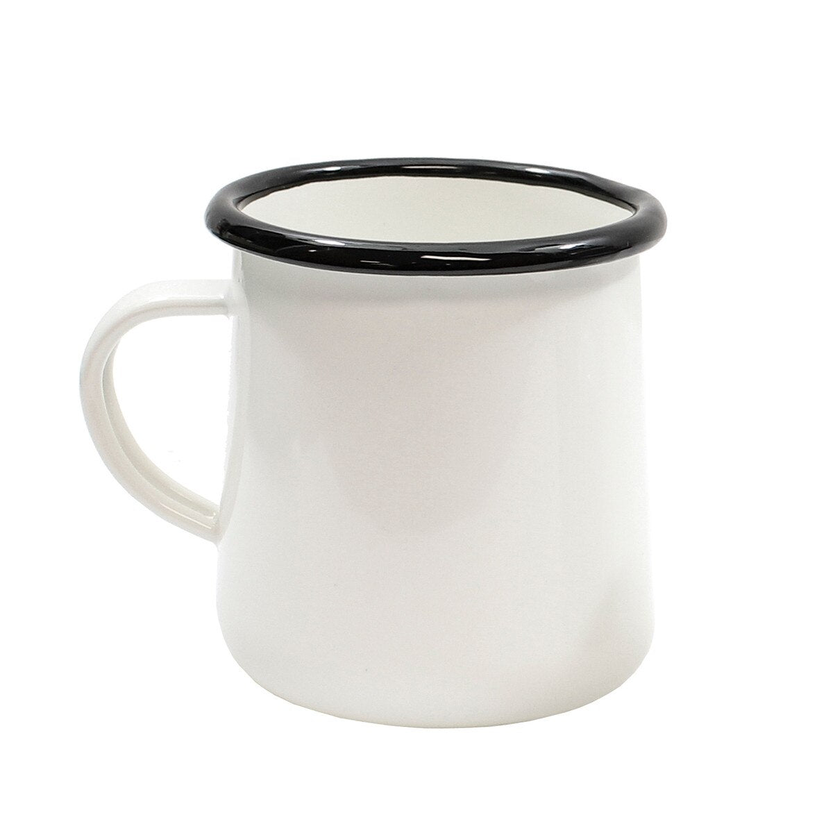 Enamelware Collection™ 16 oz. Mug, White/Black
