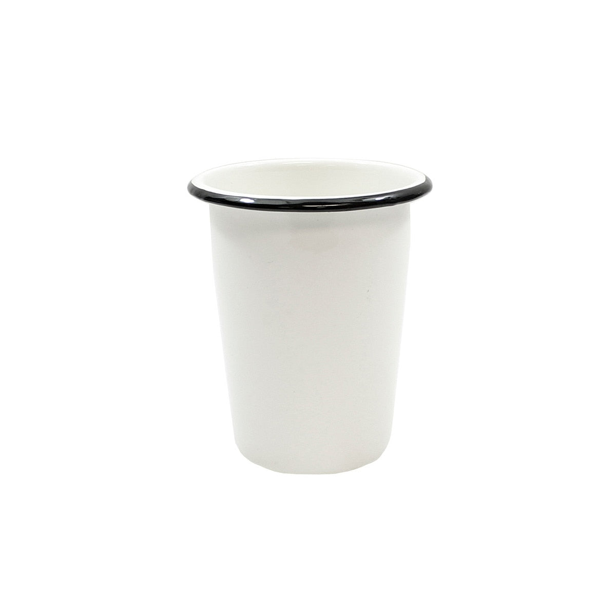 Enamelware Collection™ 16 oz. Side Cup, White/Black