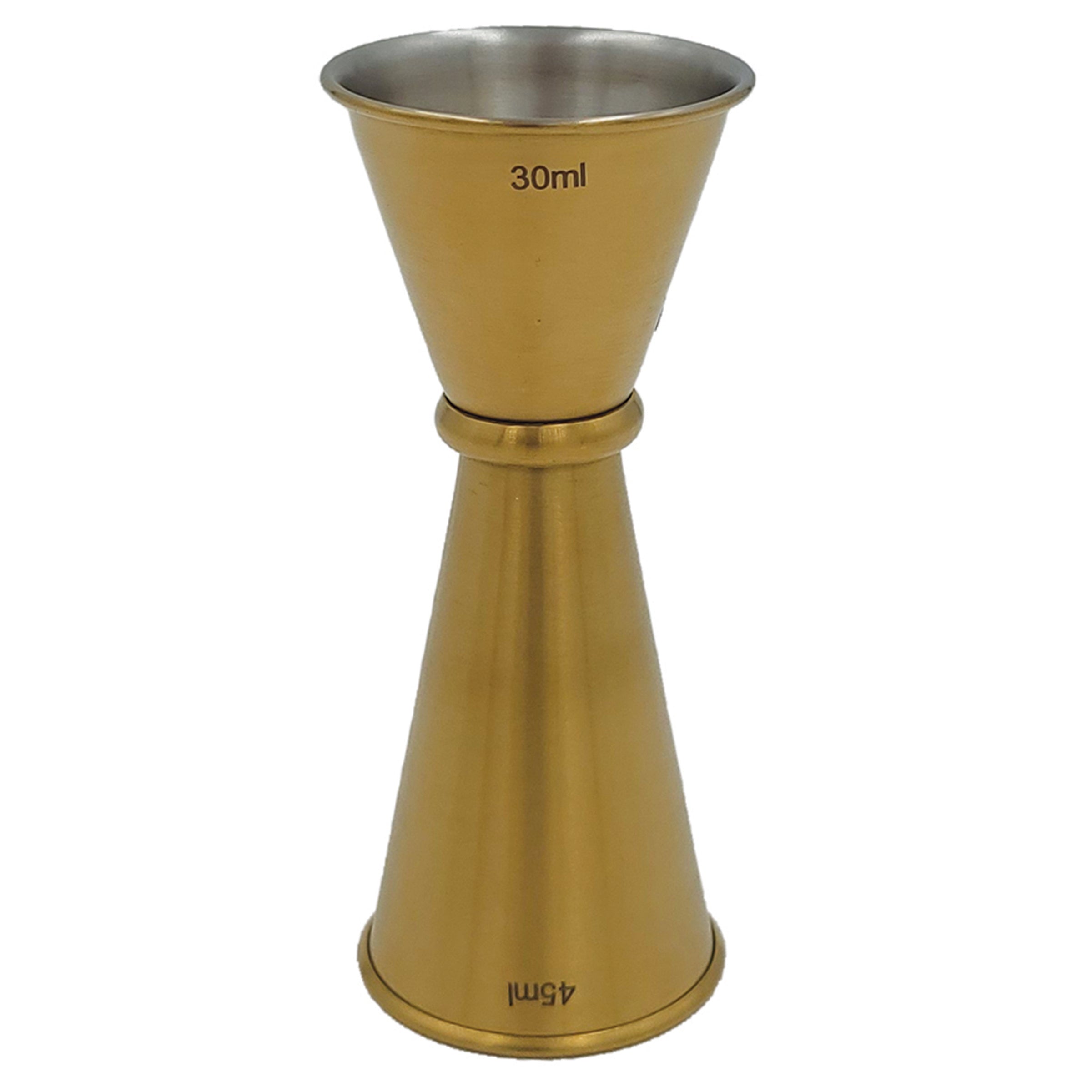 1 x 1-1/2 oz. Japan Style Jigger, Gold PVD Finish