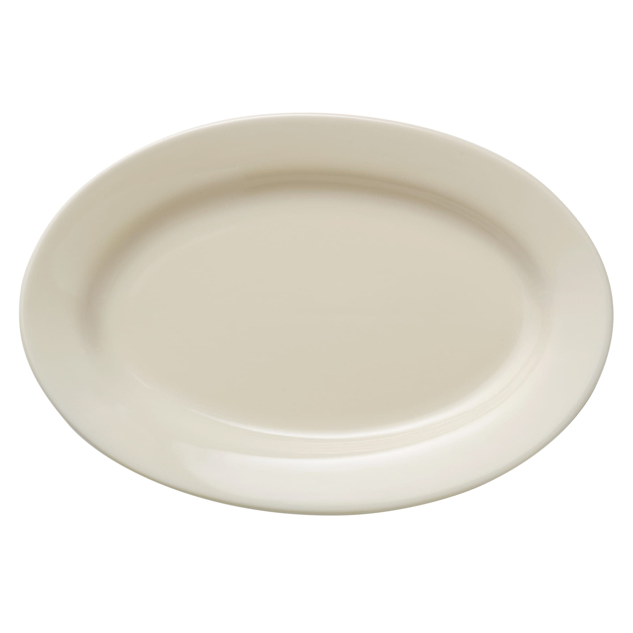 Porcelana 12-1/4" x 8-1/3" Oval Platter, Cream White