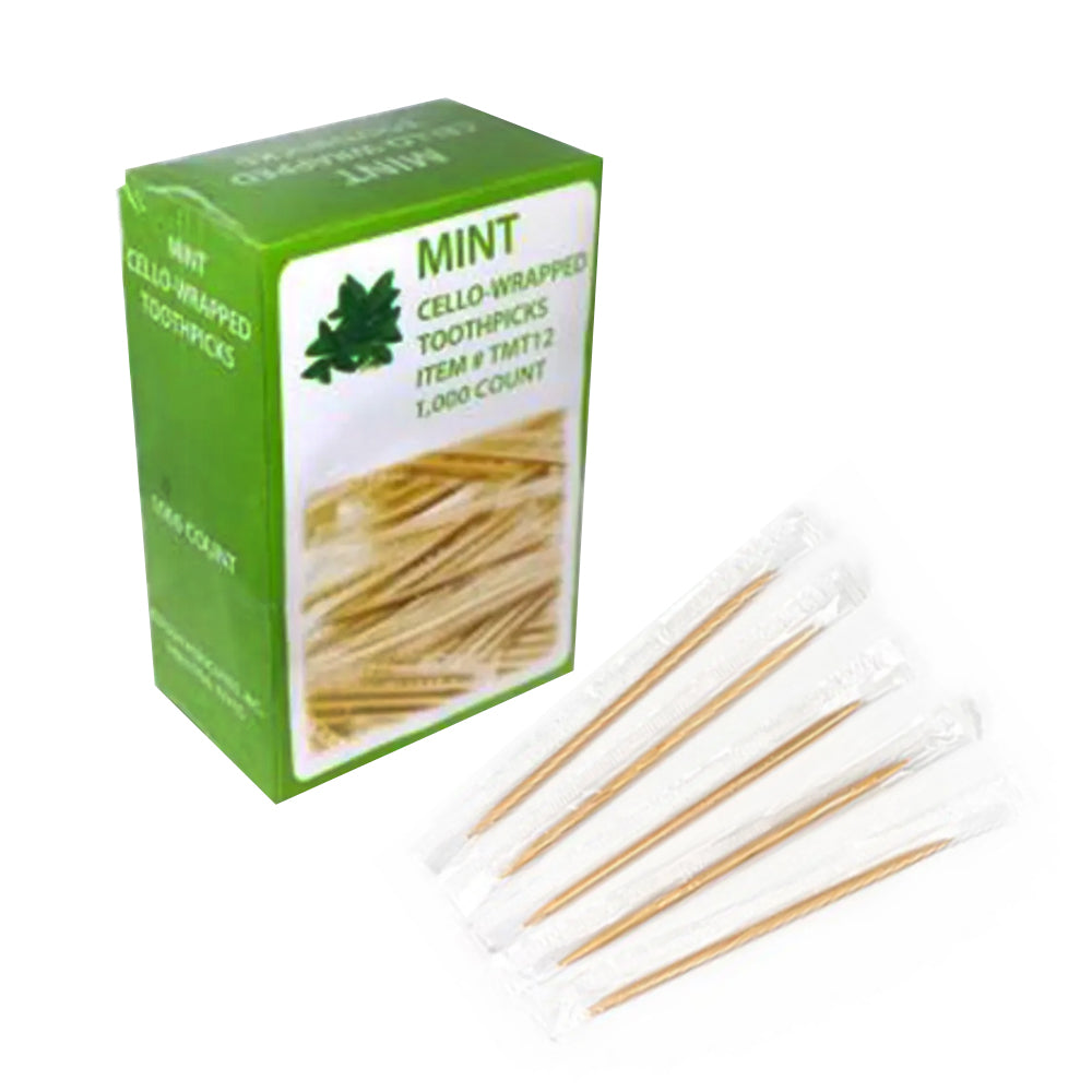 Individually Wrapped Mint Toothpicks