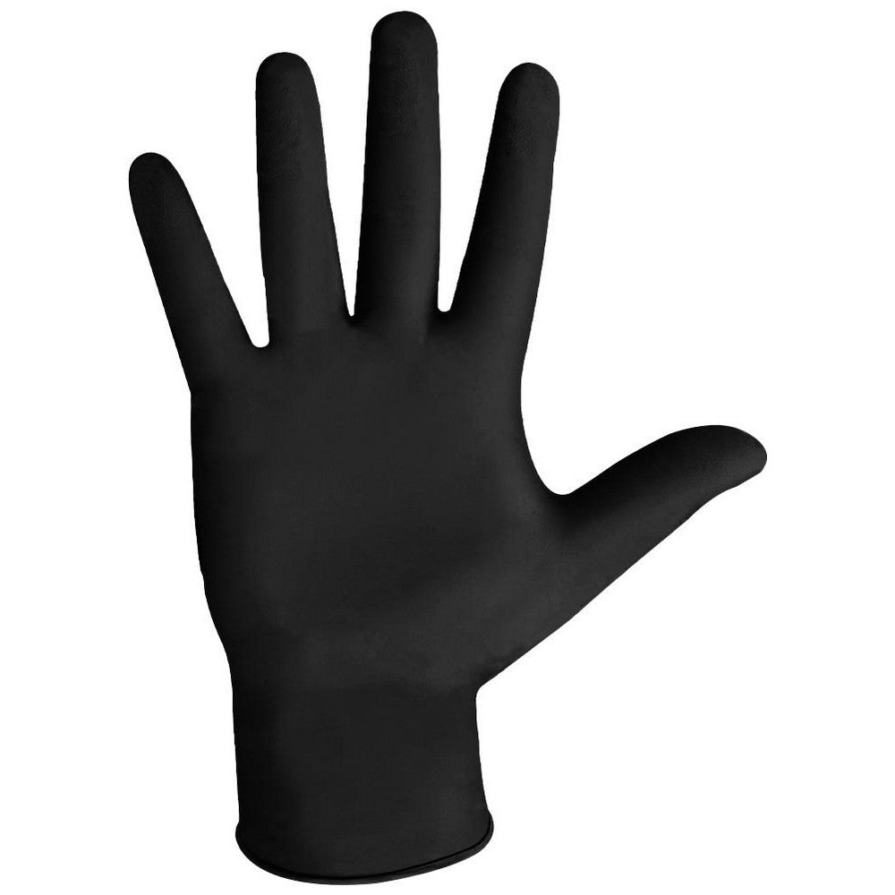 Extra Large Black Powder Free Nitrile Gloves