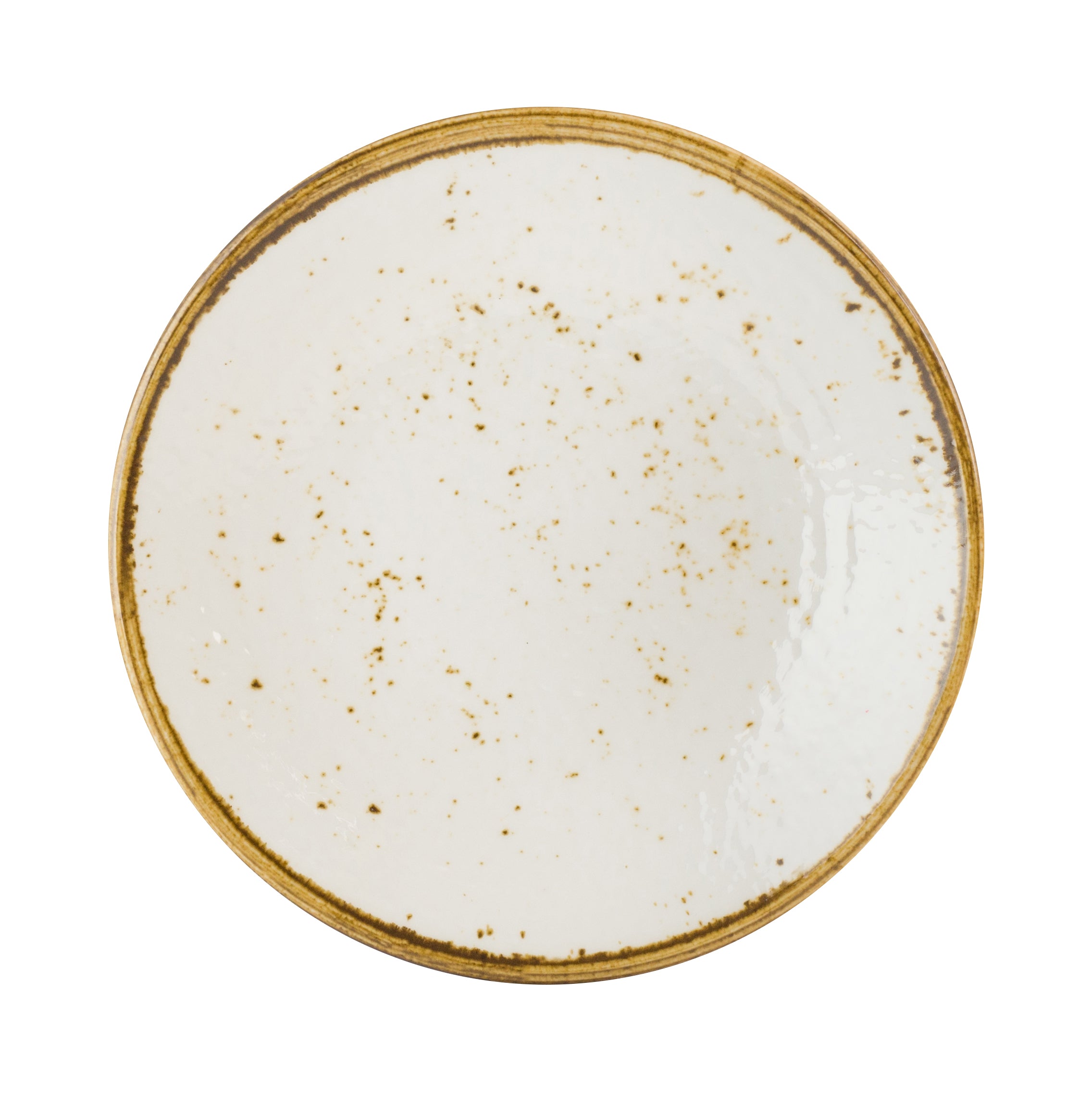 Coupe Plate 8.5" Dia. Craft White Mel