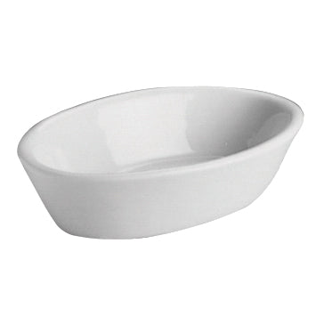 Oval Boston Baker L 6.0" W 4.25" (9.0 Oz) White