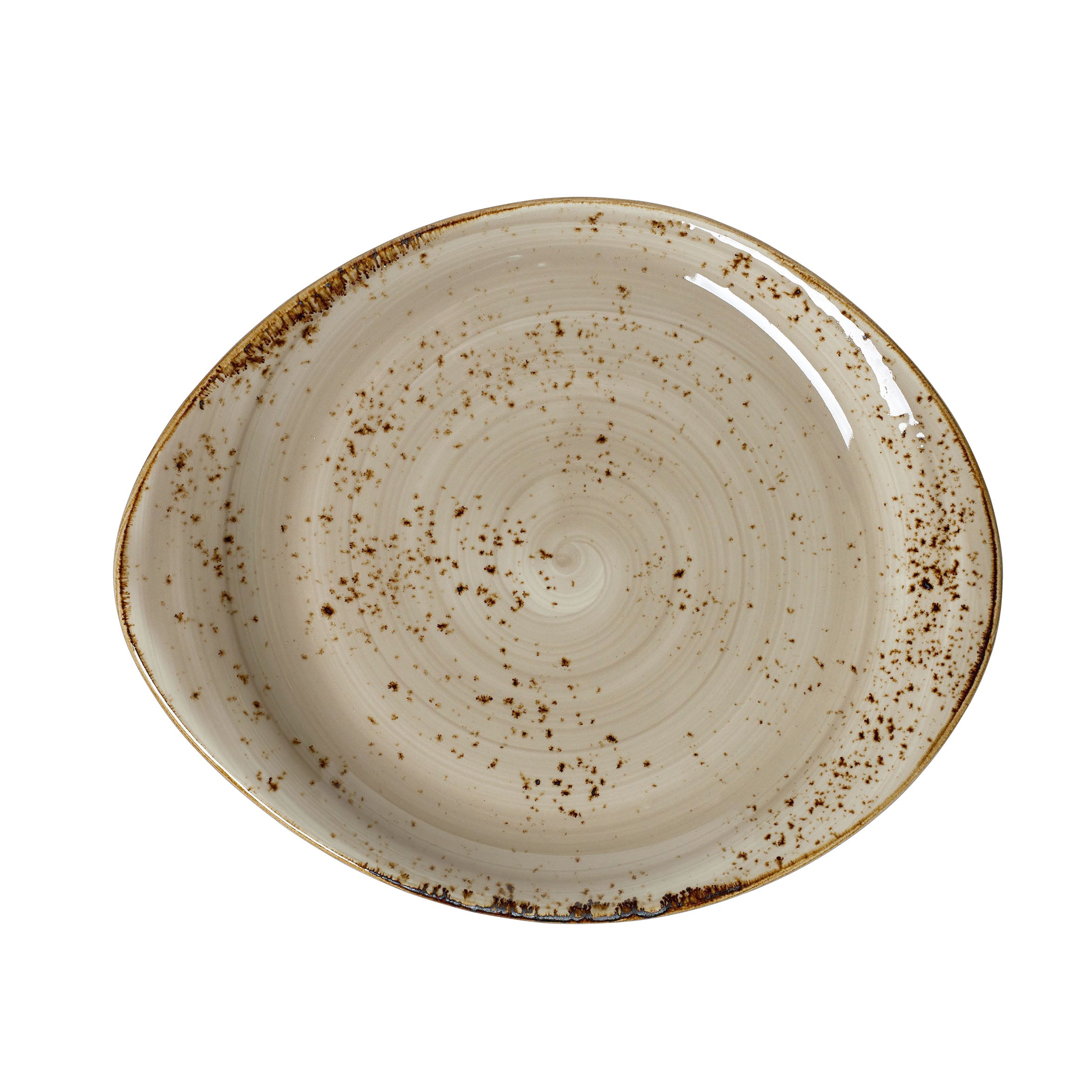 Plate L 10.0" W 8.125" Craft Porcini