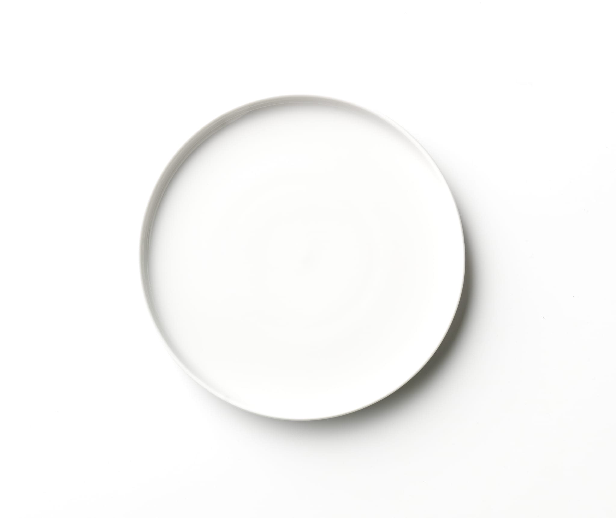 Porcelana 10.5" Round Stacking Plate, Bright White