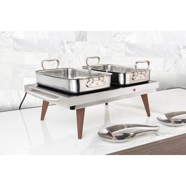 Primo! Buffet Roaster 6 Qt Rectangular Stainless Steel Aluminum