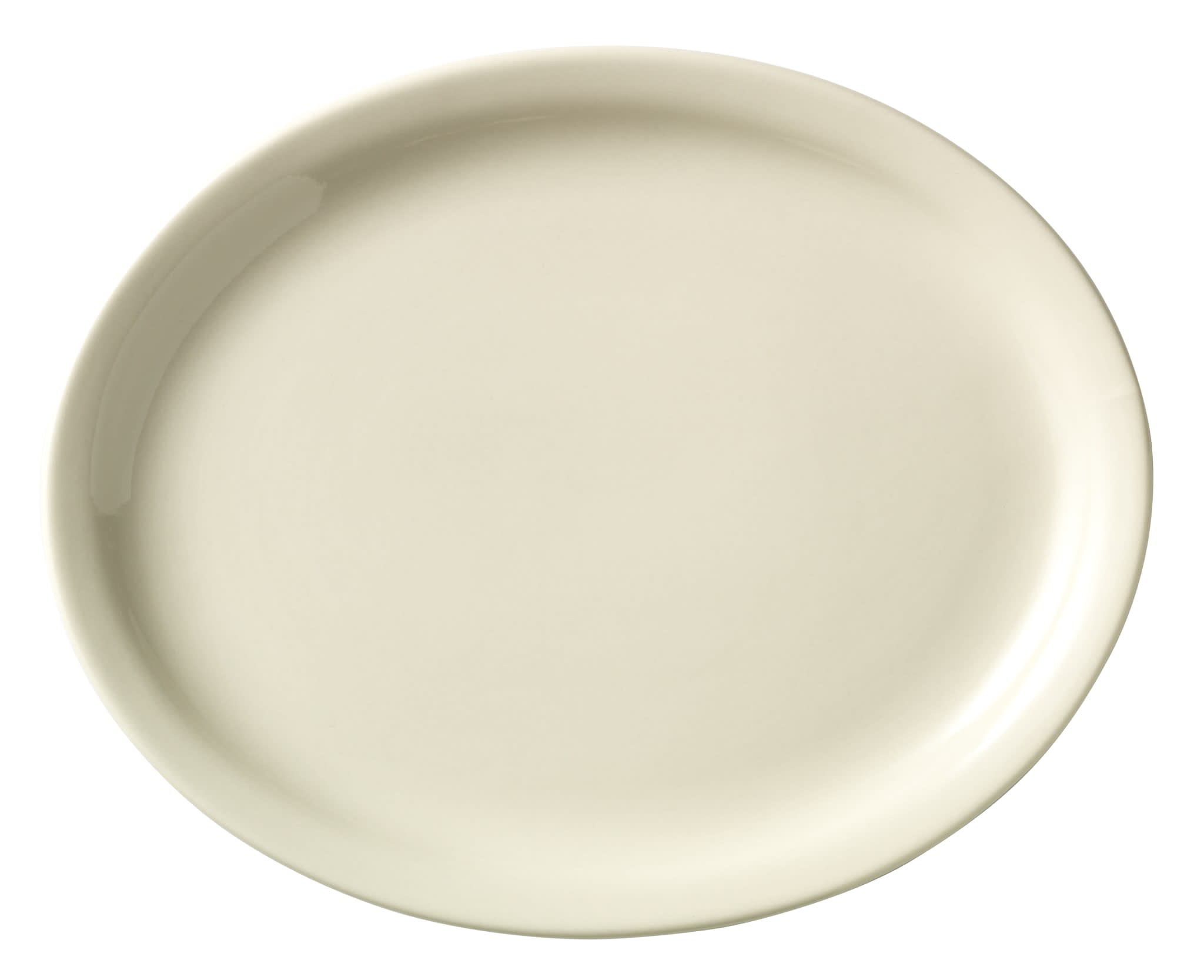 Porcelana 11.5" x 9-1/4" Oval Platter, Cream White