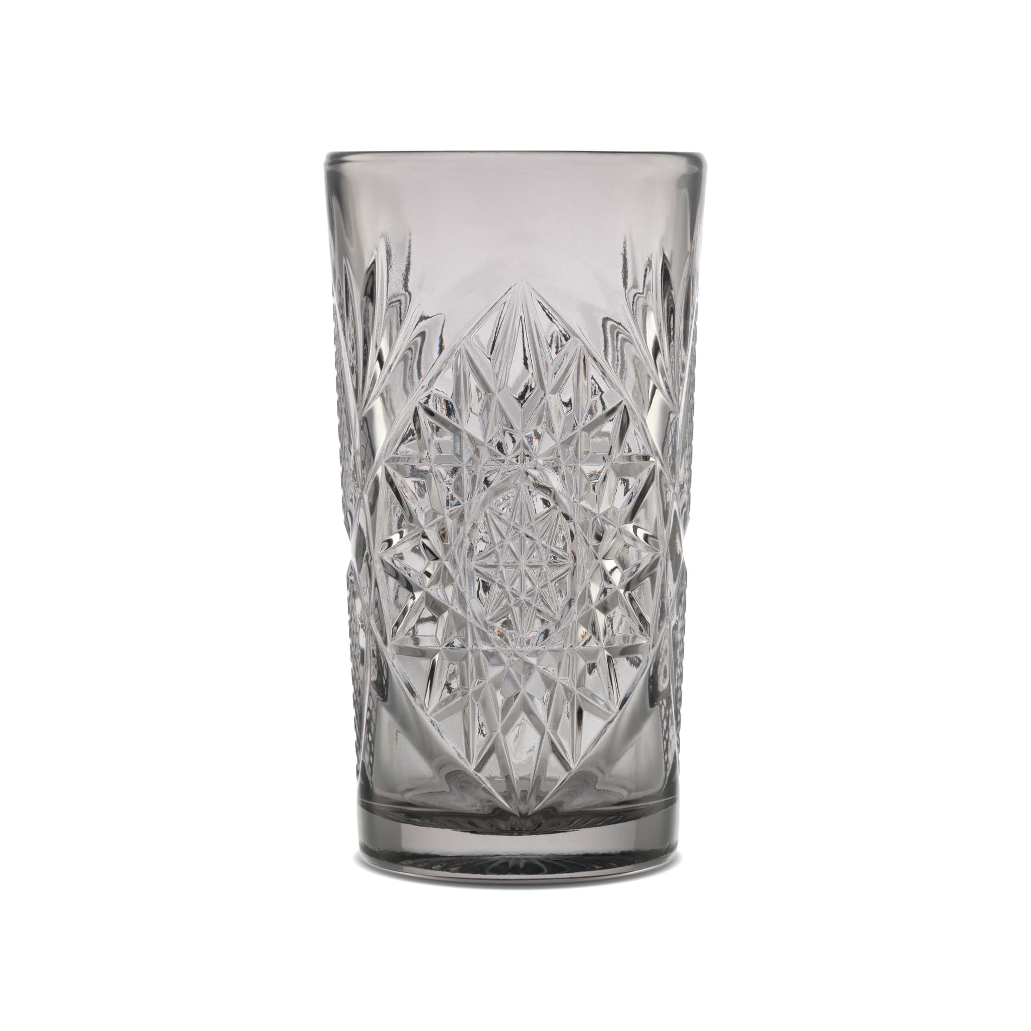 Hobstar 16 oz. Cooler Glass, Graphite