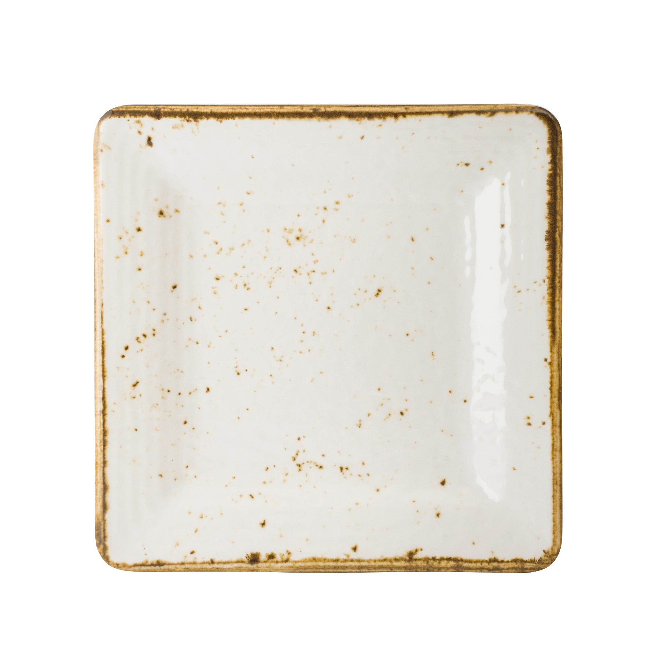 Square Plate L 7.0" W 7.0" Craft White Mel