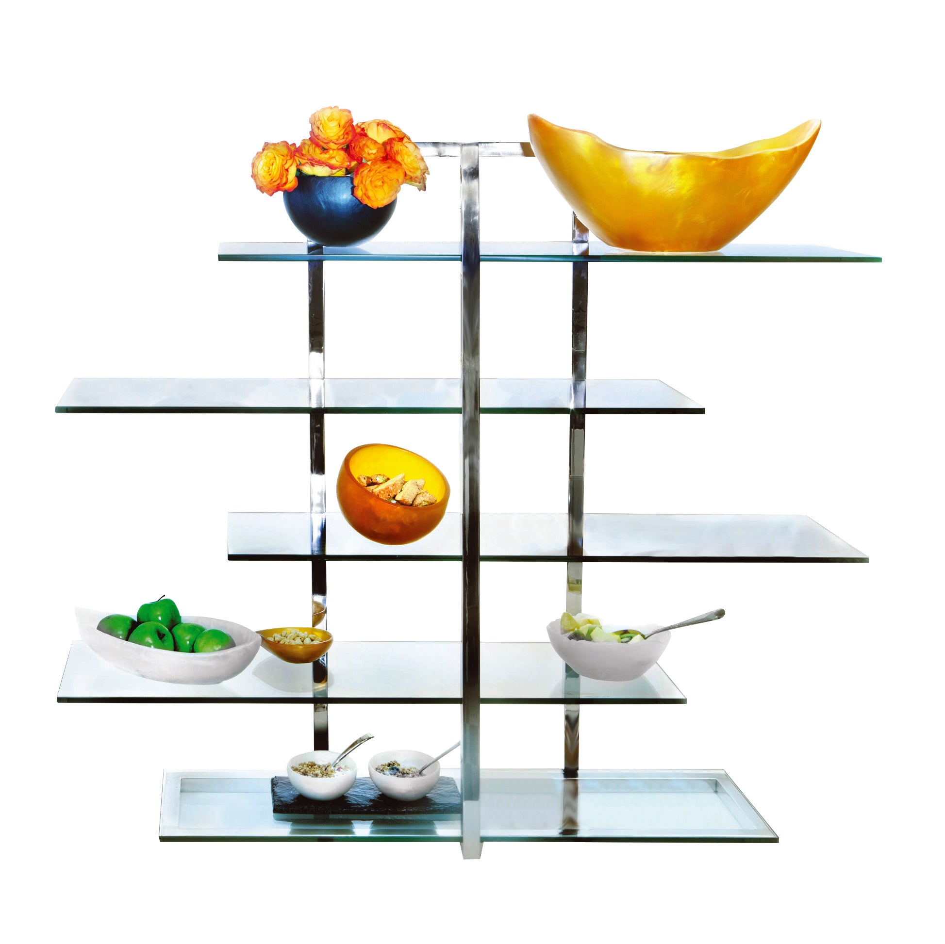 5 Tier Rectangle Riser L 36.0" W 11.0" Display Stand