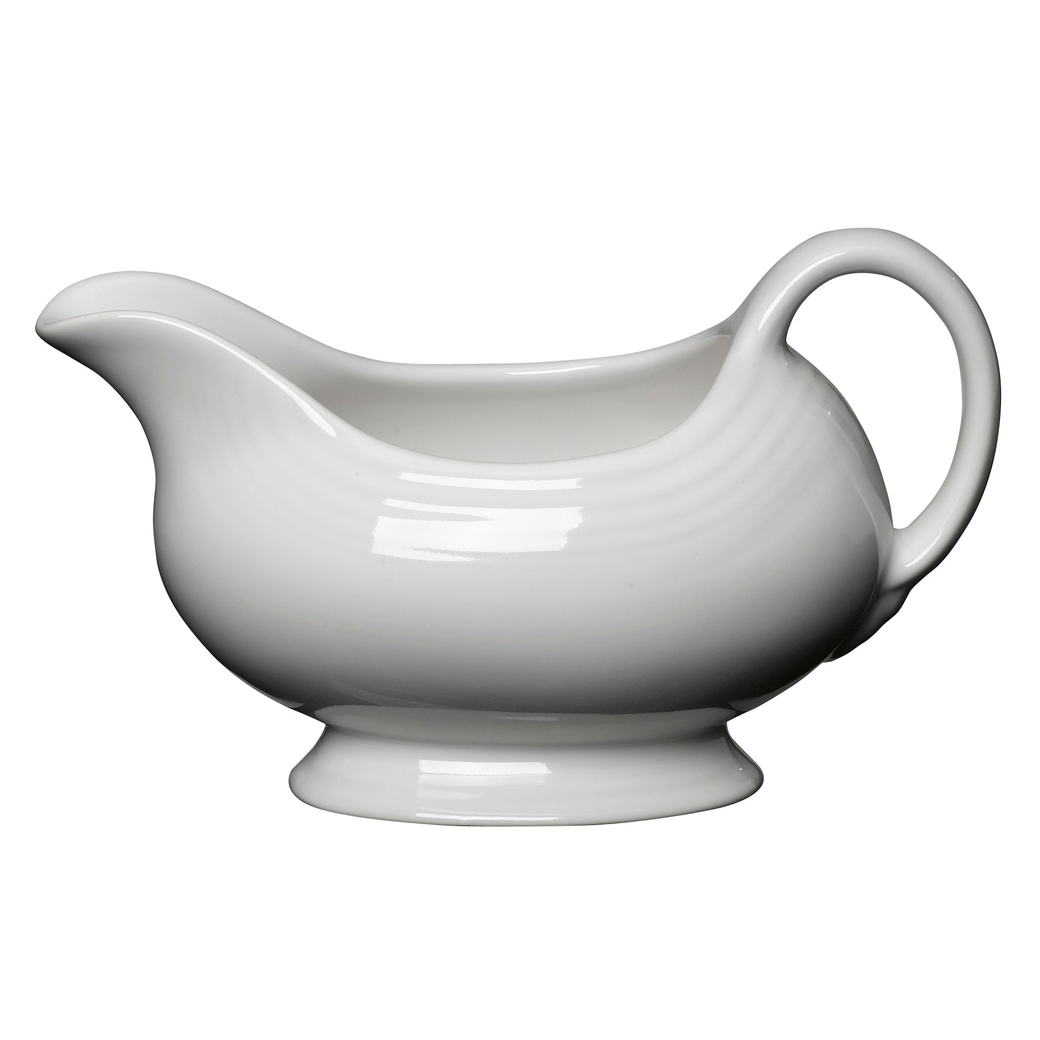 Sauceboat L 8.0" W 4.25" (18.5 Oz) Fiesta White