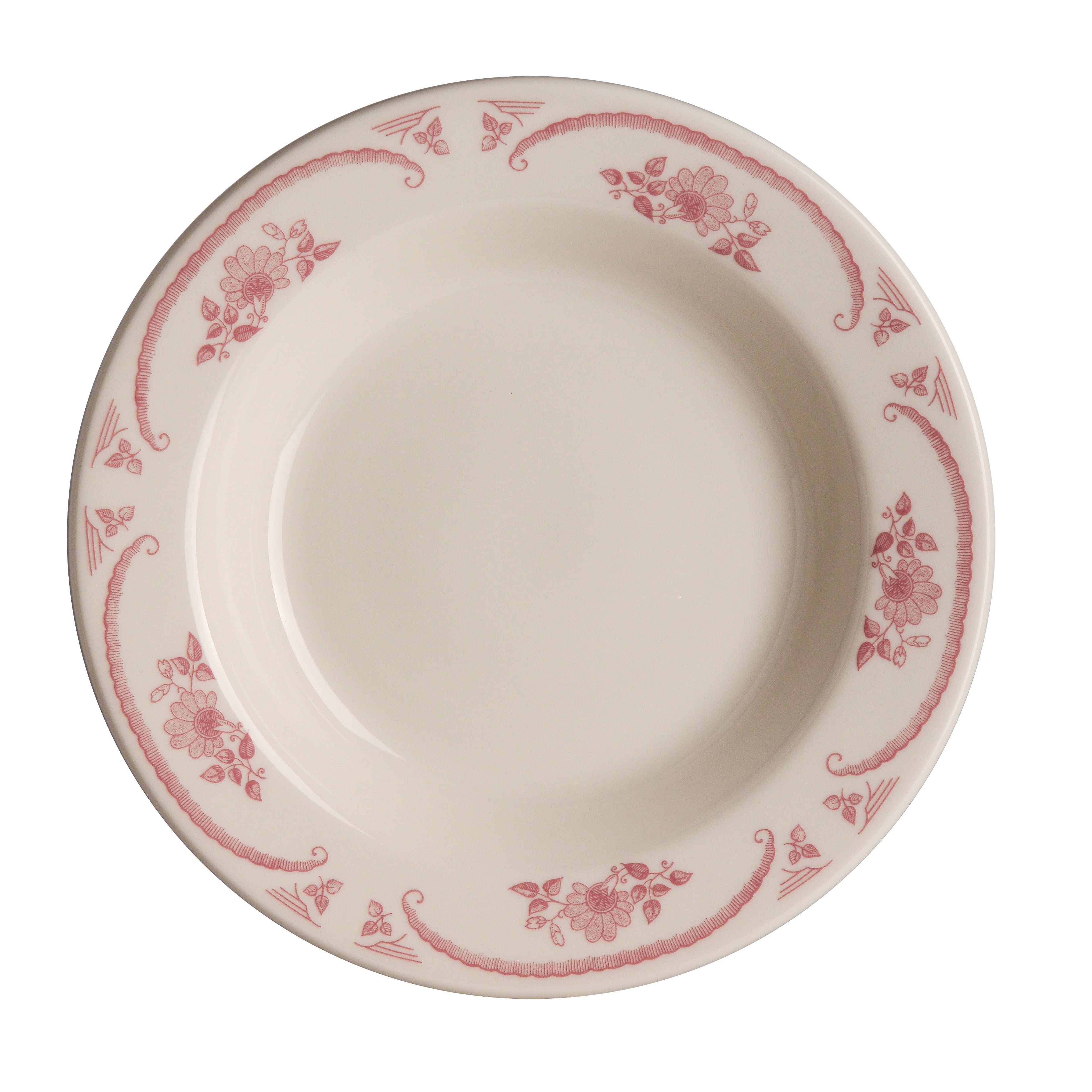 Rim Soup Rolled Edge 9.0" Dia. (12.75 Oz) American Rose