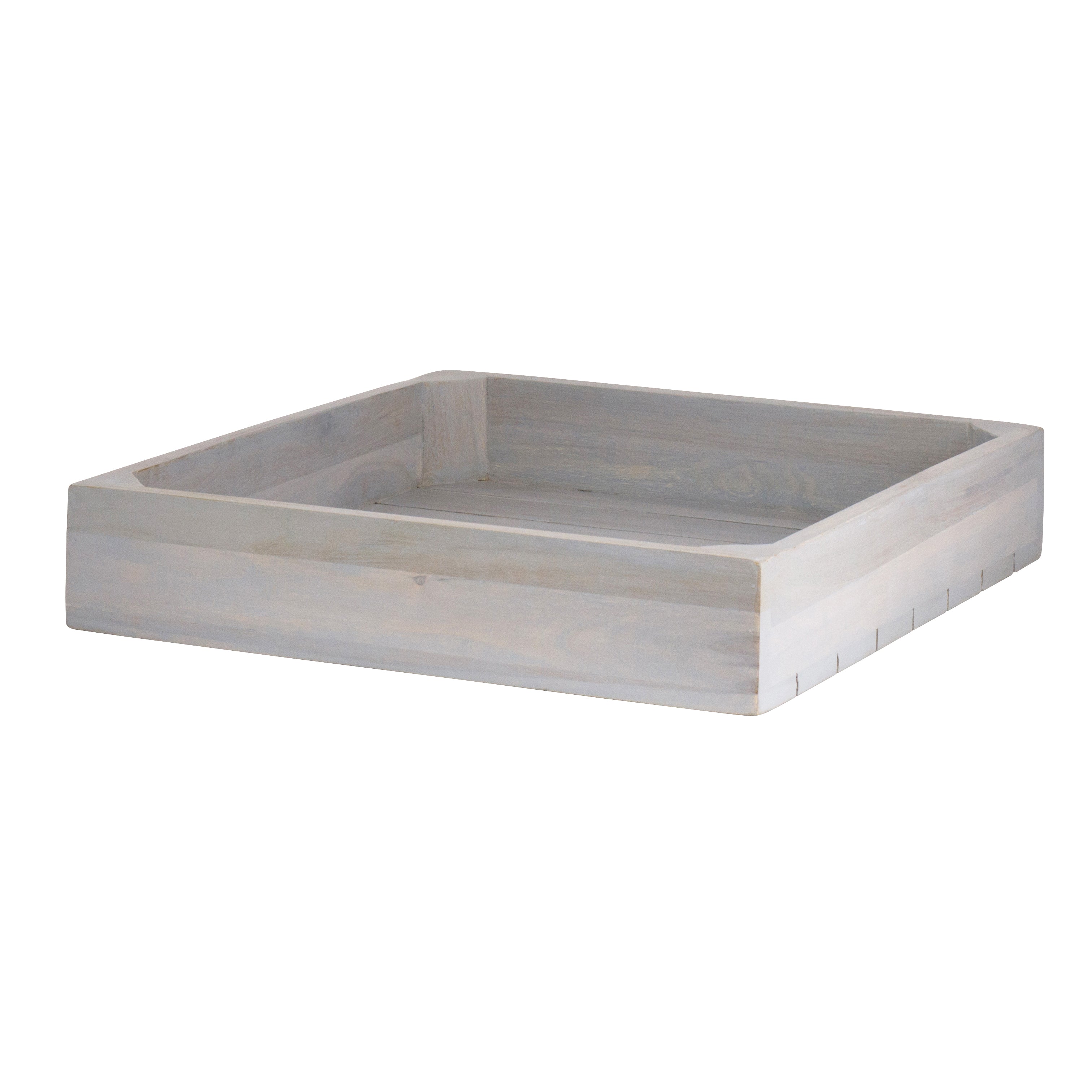 Wood Flat Basket L 14.0" W 14.0" Fusion Buffet S