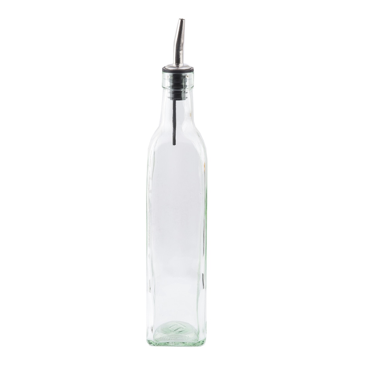 Prima™ Bottle, 16 oz., square, green tinted glass bottle