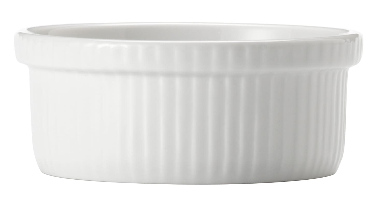 Porcelana 10 oz. Souffle Dish, Bright White