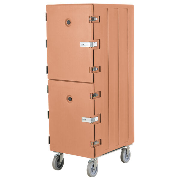 Camcart® Coffee Beige Double Compartment Tray & Sheet Pan Carrier with Security Package