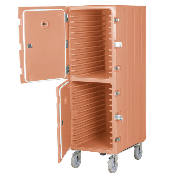 Camcart® Coffee Beige Double Compartment Tray & Sheet Pan Carrier with Security Package