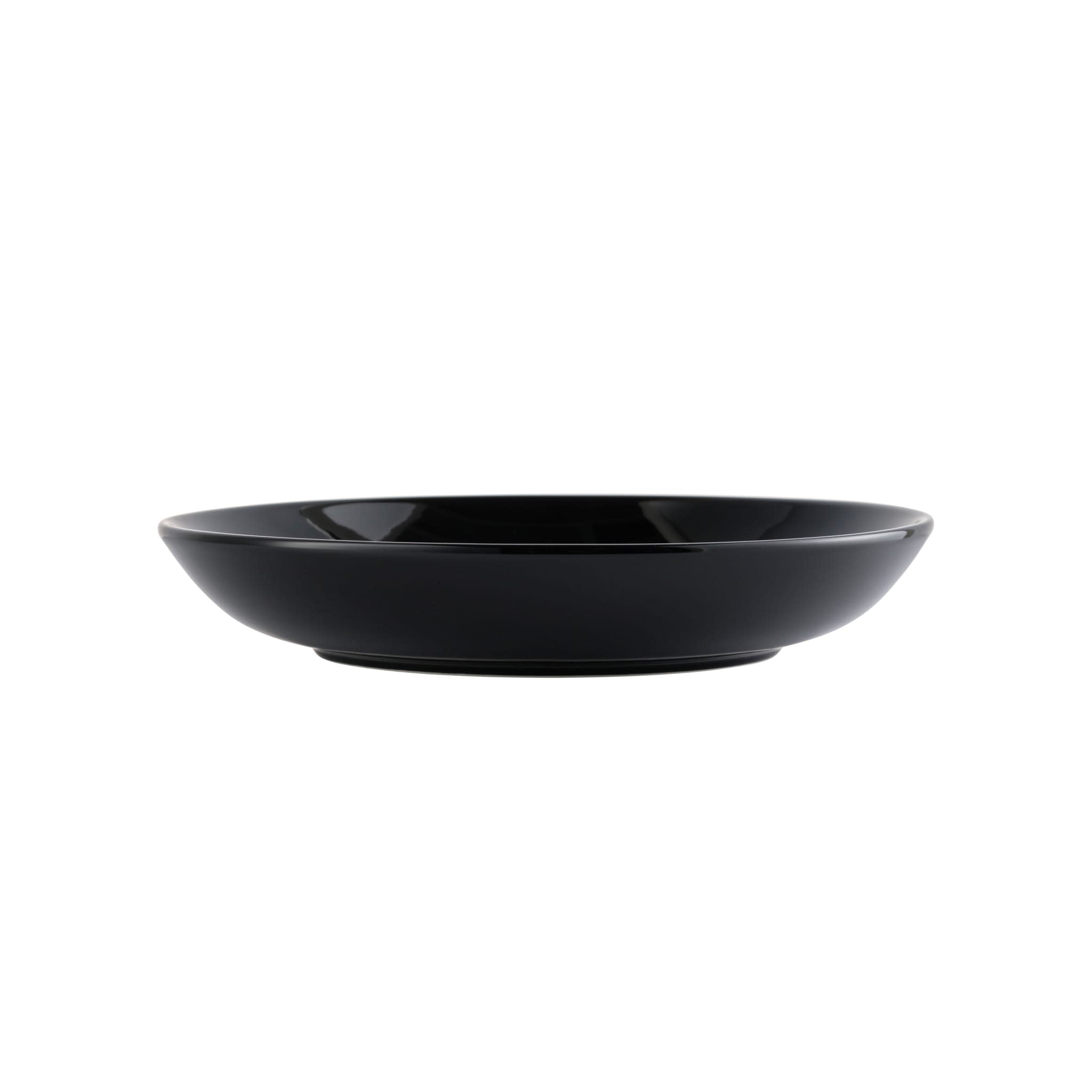 Porcelana 30 oz. Low Bowl, Black