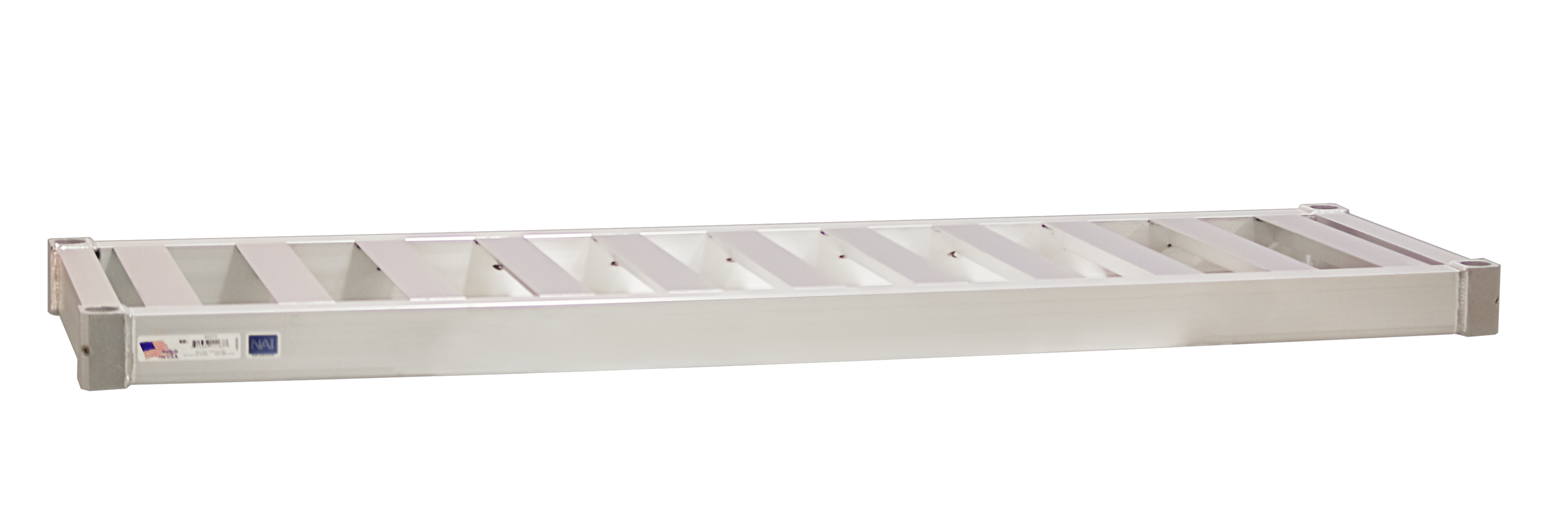 Heavy Duty Adjustable (Modular) Aluminum Single-Deep HD-Framed, Slatted T-Bar Keg Shelf (For Half Barrel & Sixth Barrel Kegs) - 18