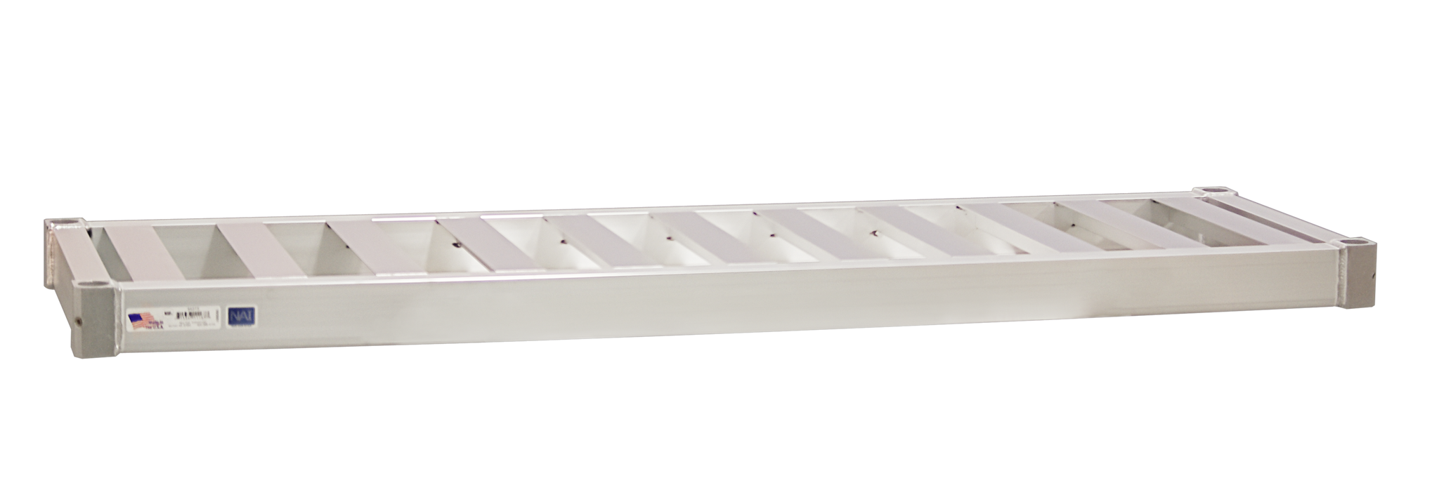 Heavy Duty Adjustable (Modular) Aluminum Single-Deep HD-Framed, Slatted T-Bar Keg Shelf (For Half Barrel & Sixth Barrel Kegs) - 18