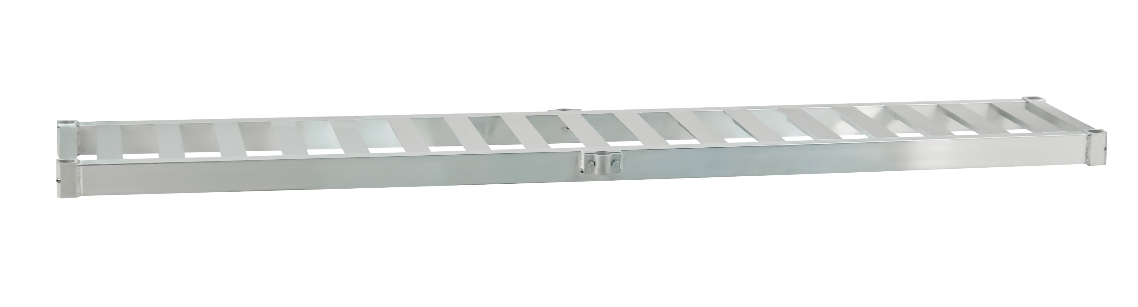 Heavy Duty Adjustable (Modular) Aluminum Single-Deep HD-Framed, Slatted T-Bar Keg Shelf (For Half Barrel & Sixth Barrel Kegs) - 20.75"W x 3"H x 93"L