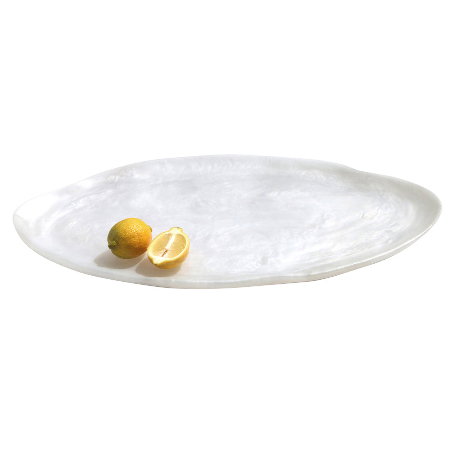 Oval Tray L 18.0" W 9.75" Wave