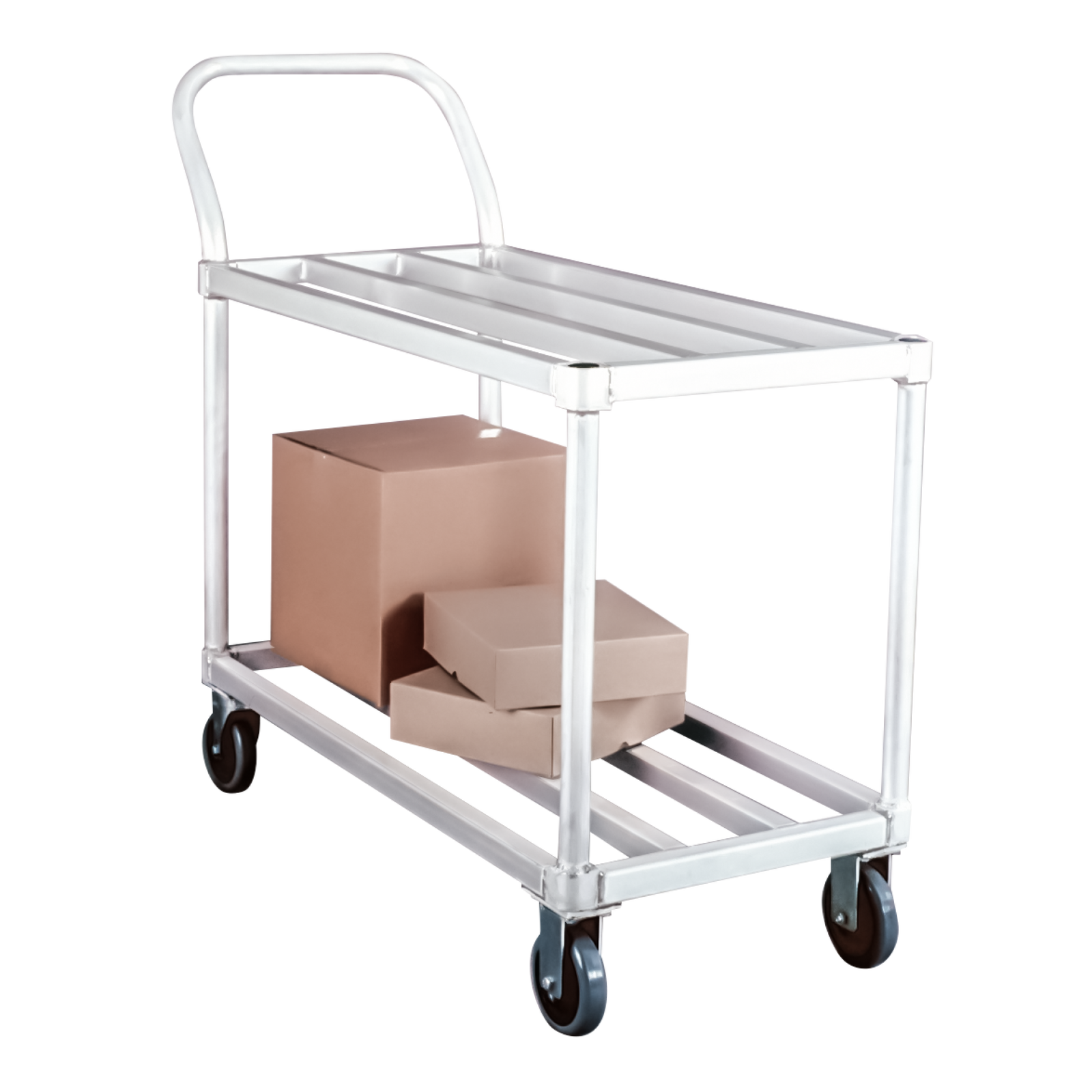 Mobile Tubular Deck Cart 19"x46" Aluminum - 700 lb
