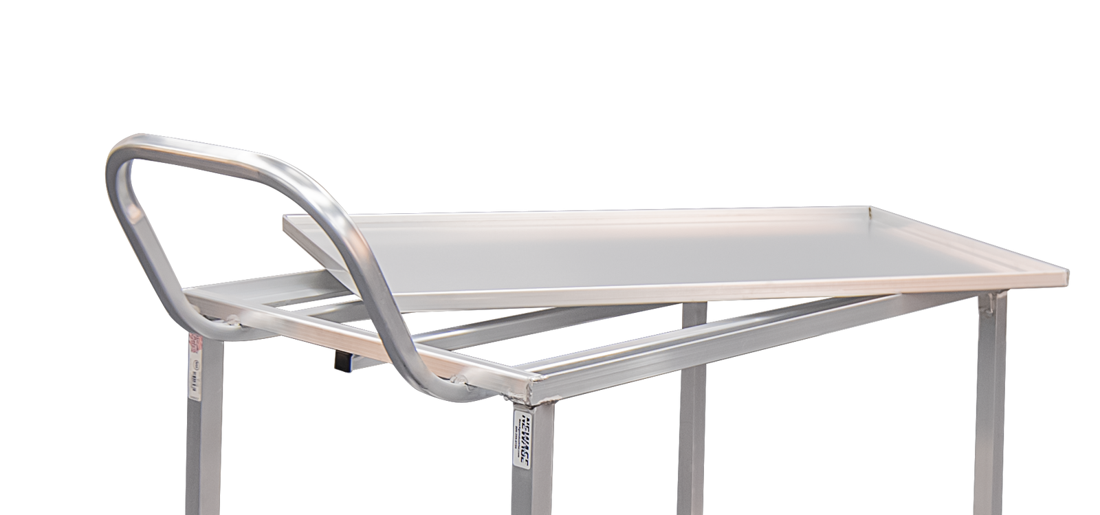 Mobile Wet Produce Cart 24"x52" - Bumper Guard