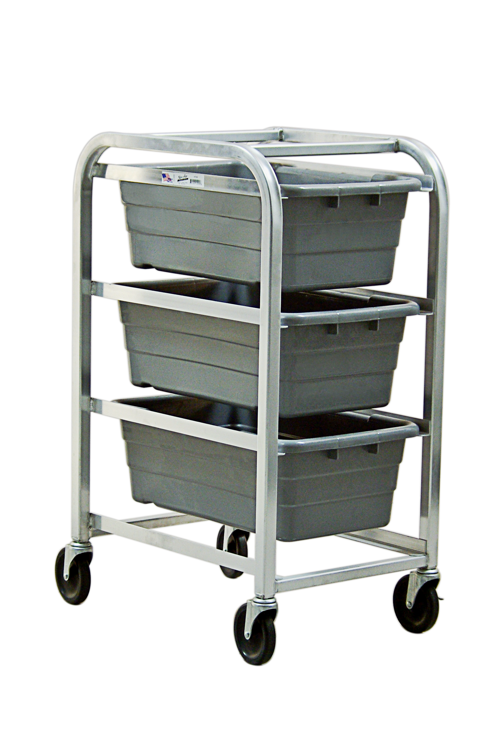 3-Lug Open Frame Dolly 41"H - Swivel Casters