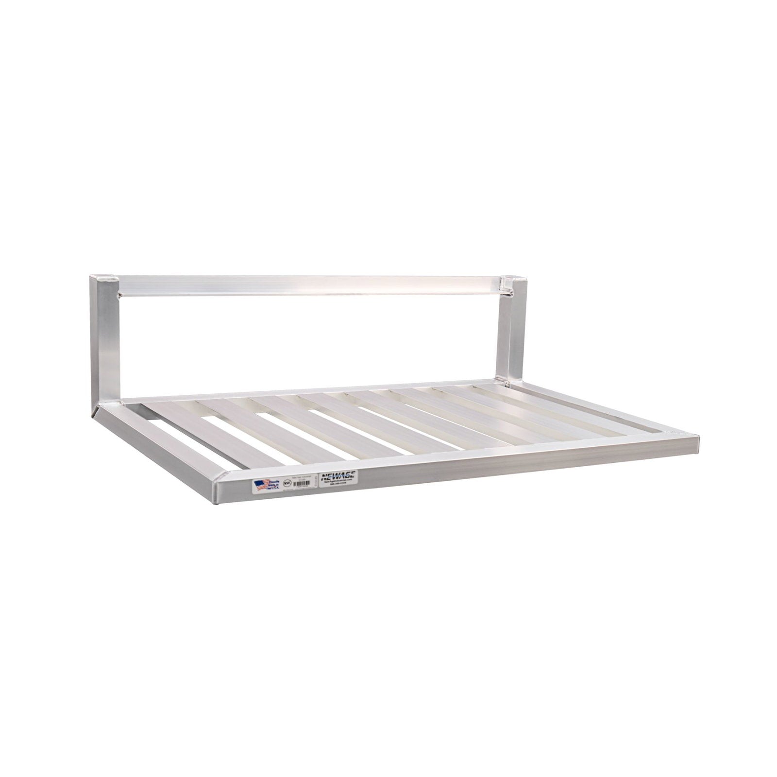 New Age Wall-Mounted Inverted Aluminum Shelf, 36" x 20"
