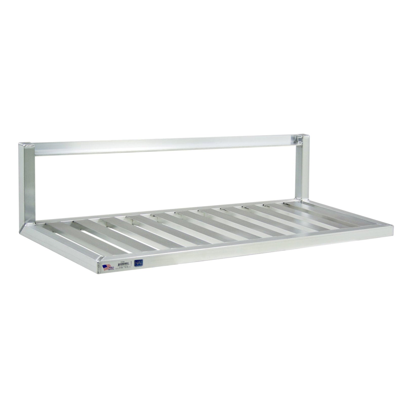 New Age Wall-Mounted Inverted Aluminum Shelf, 48" x 20"